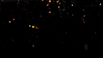 3d rendering abstract animation with moving gold paper on dark background video