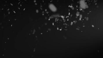 3d rendering abstract animation with moving white paper on dark background video