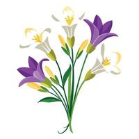 Intricate Details of a Freesia Plant in a Natural Setting vector