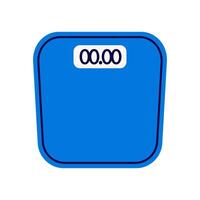 Isolated floor weights in a gym on a white background vector