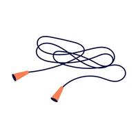 Isolated skipping rope in the gym on a white background vector