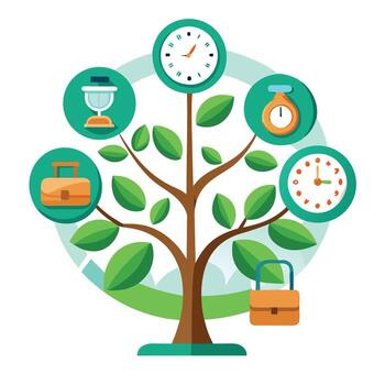 Create Calendar and Clock Leaves for Design vector