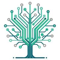 Create Circuit Board Branches for Flat Design vector
