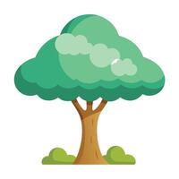 Imaginative Tree with Cloud-Inspired Canopy in a Fantastical Design vector