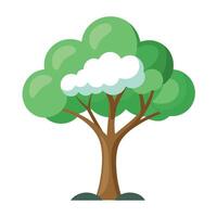 Cloudy Canopy for Flat Tree Design Style vector