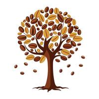 Create Coffee Beans as the Canopy for Flat Design vector