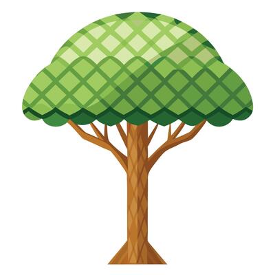 Create Crosshatch Pattern Canopy for Flat Design