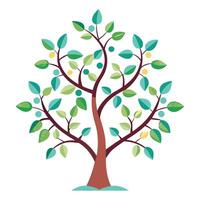 Artistic Concept with DNA Strand Branches Joining Molecular Structure vector