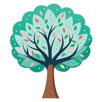 Artistic Touch Tree with Doodle Scribbles Inspiring Fun Creativity vector