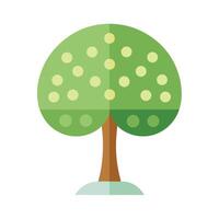 Unique Design Tree with Dotted Circular Canopy Creating Art vector