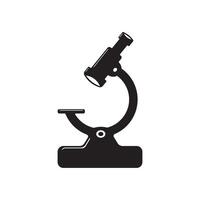 black microscope icon element design vector