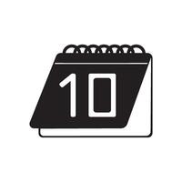 black calender icon element design vector