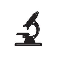 black microscope icon element design. vector