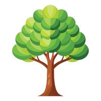 Unique tree graphic showcasing layered leaf patterns for a textured design vector