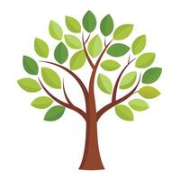 Understated tree design with minimal branching creating a sleek and contemporary look vector