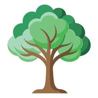 Stylish tree graphic showcasing a multi layered silhouette for a dimensional appearance vector