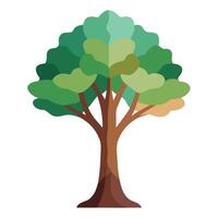 Modern tree design with a multi layered silhouette providing a unique visual texture vector