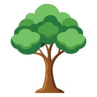 Designed Tree Paper Cut-Out Effect vector