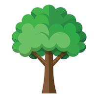 Crafted Tree Paper Cutout Effect Design vector