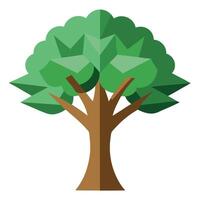 Designed Tree Paper Cutout Effect vector