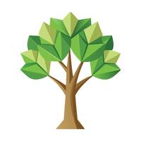 Nature Tree Paper Leaf Design vector