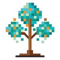 Pixelated Digital Tree A Generation vector