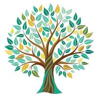 Fun Tree Doodle and Scribble Canopy vector