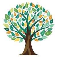 Doodle and Scribble Tree Playful Canopy vector