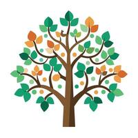 Collaboration Tree Puzzle Piece Leaves for Unity vector