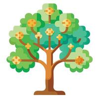 Logic Tree Puzzle Pieces as Trunk vector