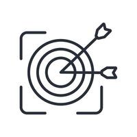 target line icon style vector