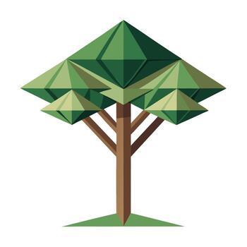 Triangle Canopy Tree Geometric Structure vector