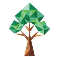 Abstract Leaf Tree Triangular Shapes vector