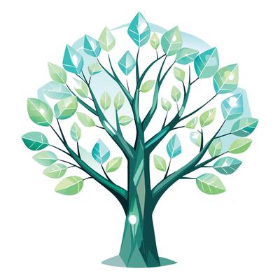 Transparent Tree Stunning Glass Design
