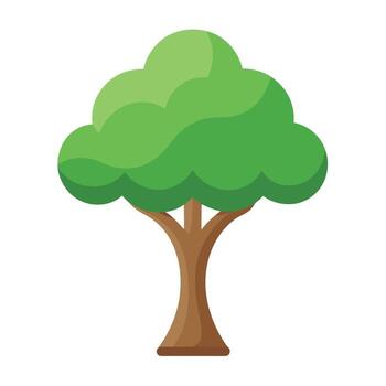 Modern flat tree icon design for various digital and print uses vector
