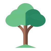Minimalist tree symbol illustration with a clean and flat design vector