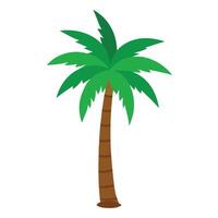 Modern design of a solitary tropical palm tree with a minimalist style vector