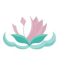 Lotus with cloud like petals and soft edges illustration art vector