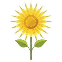 Abstract glimmering sunflower with bright radiating points in illustration vector