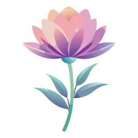 Modern gradient fade wildflower showcasing its subtle vanishing effect in design vector