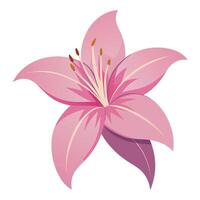 Modern negative space lily showcasing its subtle hidden form in art vector