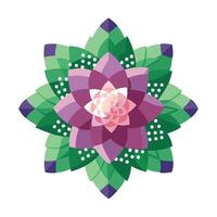Modern blossom with pixel fade design illustration digital abstract vector