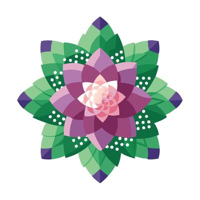 Modern blossom with pixel fade design illustration digital abstract