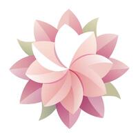 Abstract soft shadow bloom with faint petal hints in illustration vector