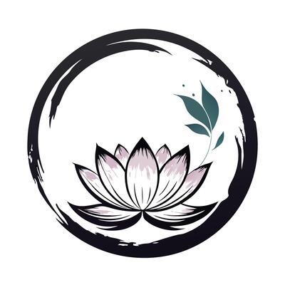 elegant-zen-circle-lotus-