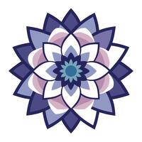 Elegant zigzag edge petal blossom featuring its precise geometric pattern in design vector