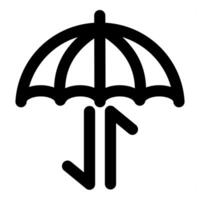 Insurance Sync and security icon in black color vector