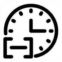 Time and watch concept in black color vector