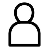 User and member in black color vector