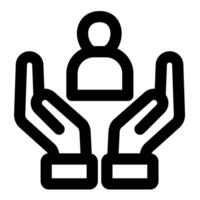 User and avatar icon in black color vector